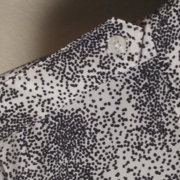 DKNY B/W Pocket Long Sleeve Button Up Shirt - Picture 6 of 8